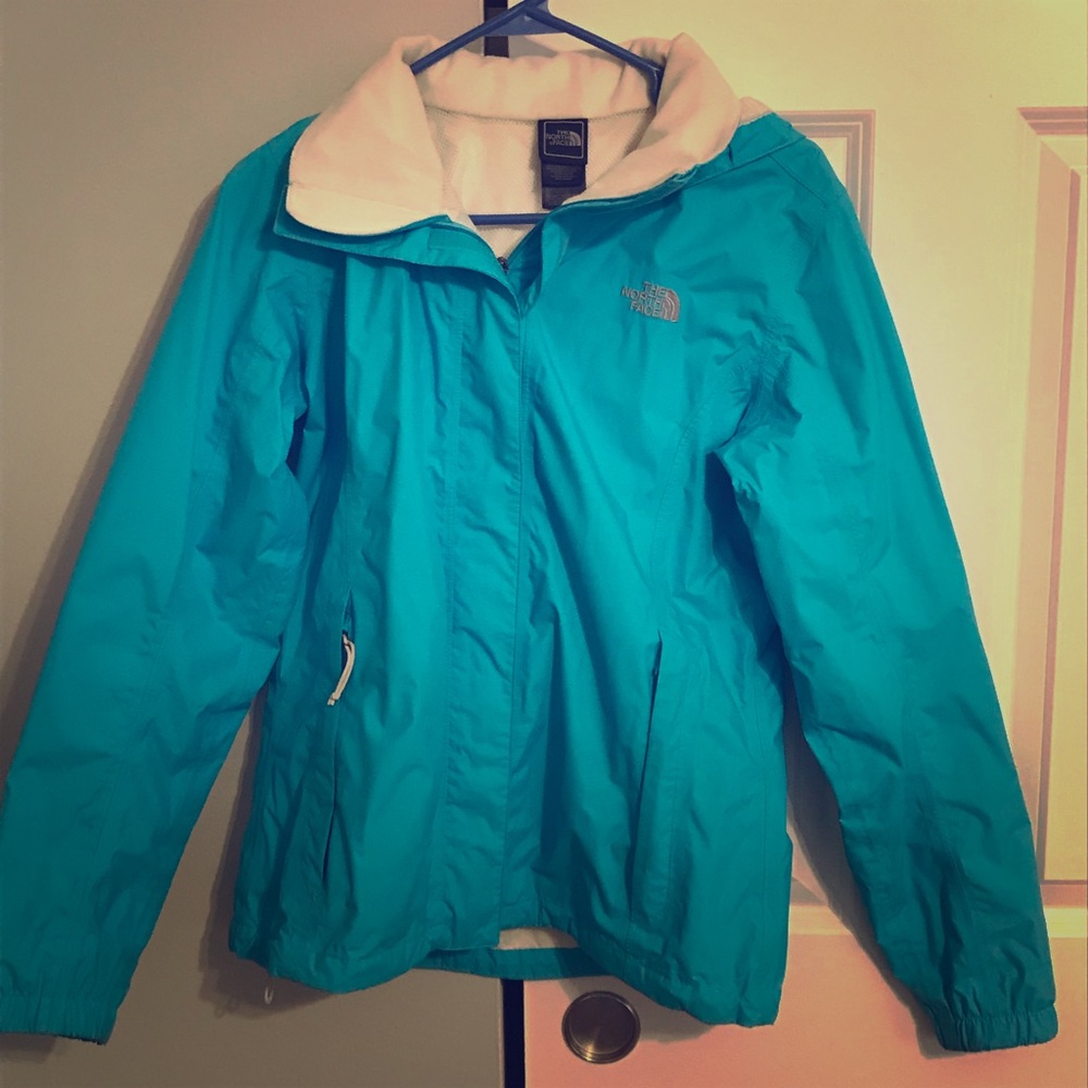 Blue North Face Rain Jacket
